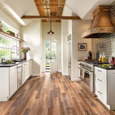 laminate flooring in a rustic baton rouge kitchen
